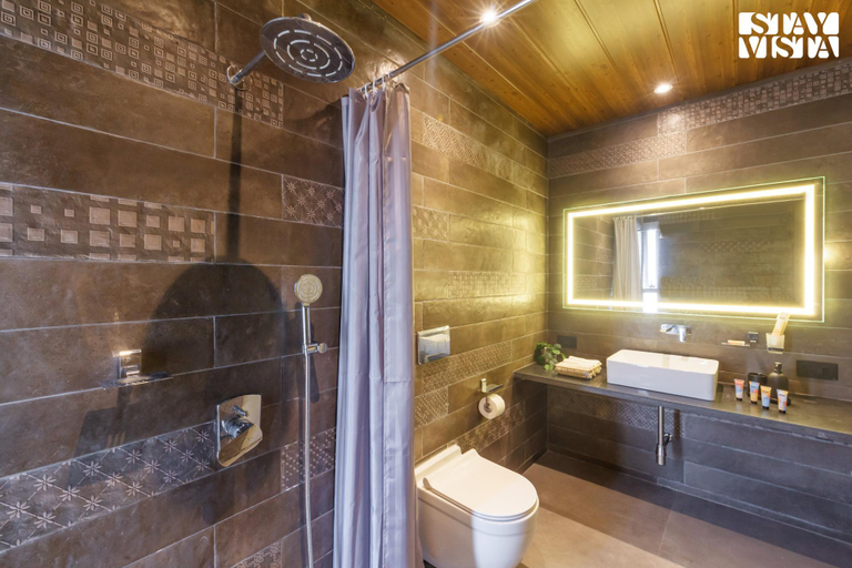 Bathroom 3, StayVista at Rustique Radiance, Raigarh