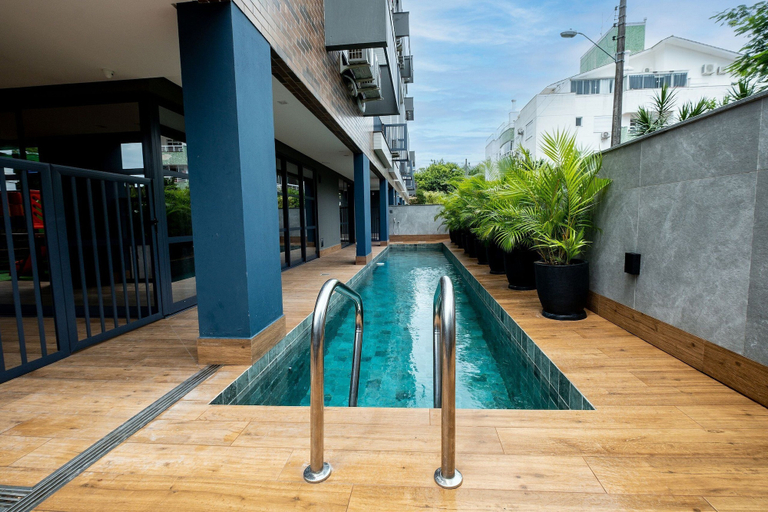 Pool, Duplex Design em Jurerê, Garagem e Churrasq JPR211, Florianopolis