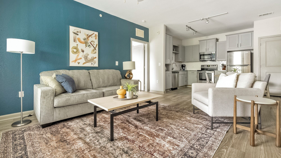 Living area 2, Northlake Apartments By Landing, Mecklenburg