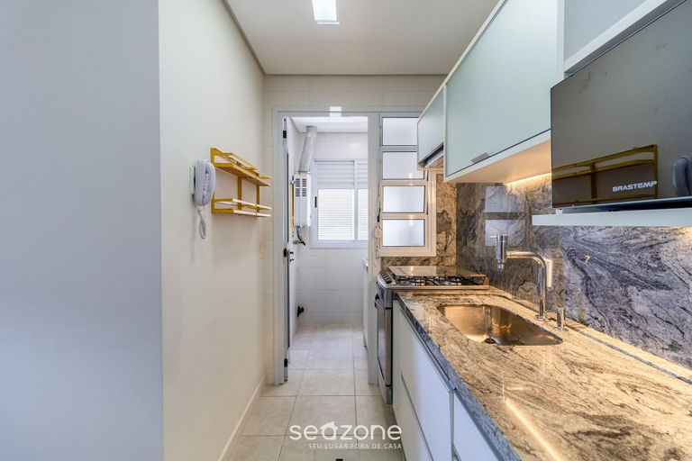 Private kitchen 3, Foot in the Sand Condominium With Pool in Florianopolis - EAR, Florianopolis
