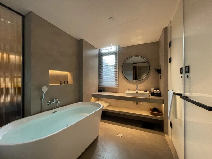 Bathroom 4, Phoenix Hall House Hotel, Xiangxi Tujia and Miao