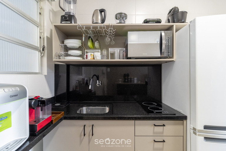 Private kitchen, Comfortable 3bedroom Apt. Floripa Downtown Etc0028, Florianopolis