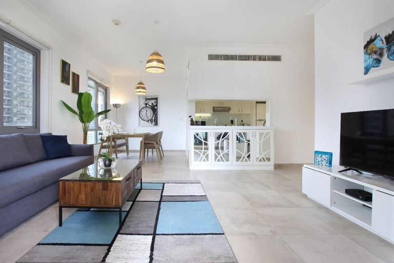 Living area, Bluewaters Islands Hostel, Dubai