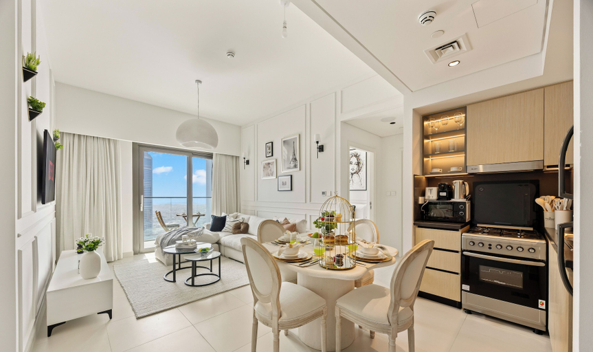In-room dining 2, Alluring Parisian 1Br in Burj Crown, Dubai