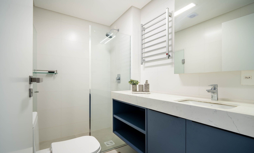 Bathroom, OGD - Condominium With Pool and Barbecue in Floripa, Florianopolis