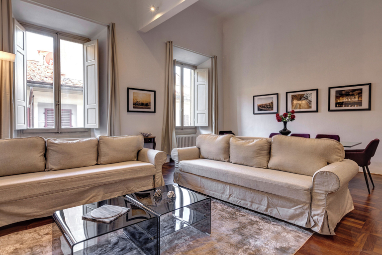 Living area 2, Nerone Apartment by Mamo Florence, Florence