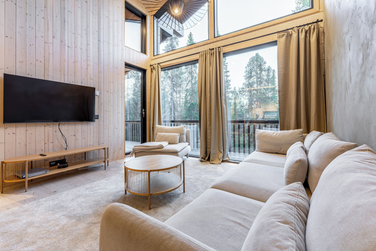 View from property 4, Modern Luxury 4BR Villa Levi Center, Lapland