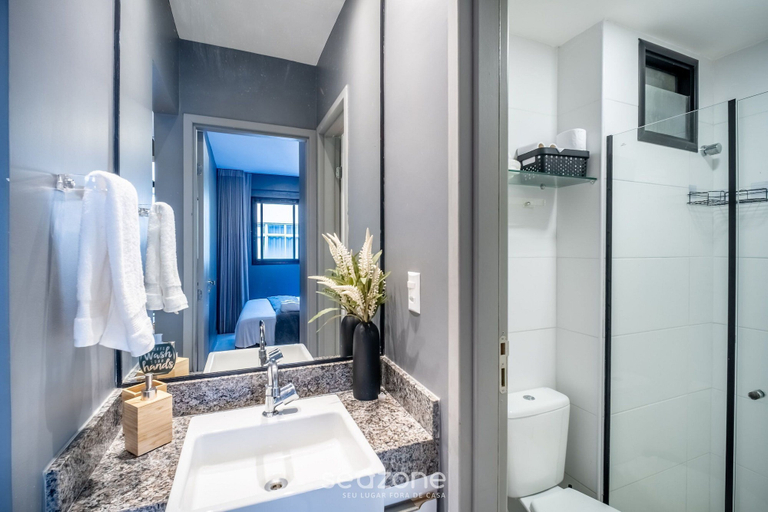 Bathroom, Apart in Condo w/ Pool and Gym Ste0312, Salvador