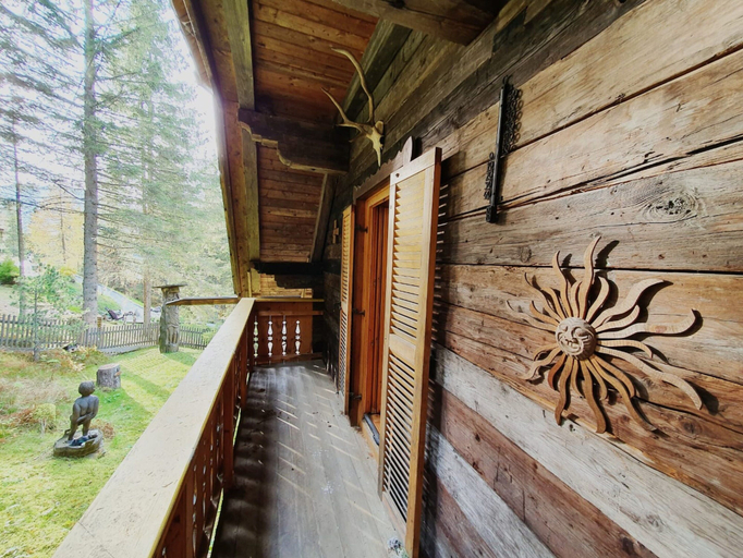Balcony, Idyllic Cabin With Sauna, Spittal an der Drau