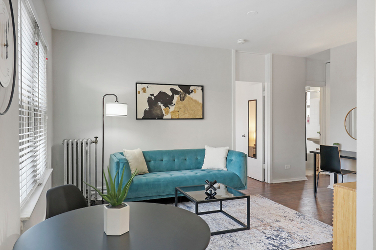 Living area 3, Lively 1BR - Kenwood 408, Cook