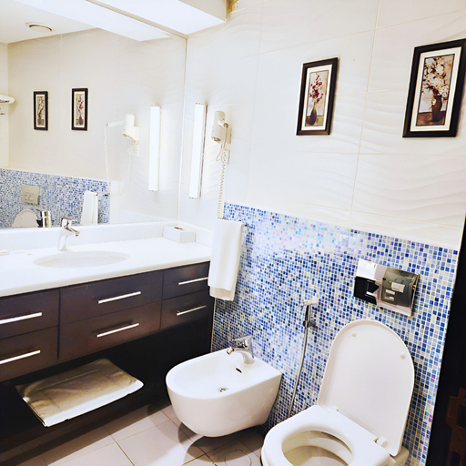 Bathroom 5, Bloom Hotel, Kuwait City