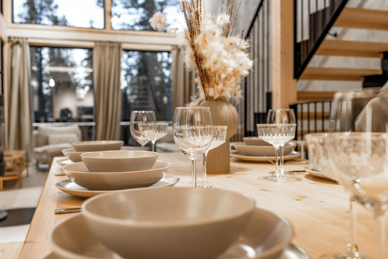 Dining room 2, Modern Luxury 4BR Villa Levi Center, Lapland