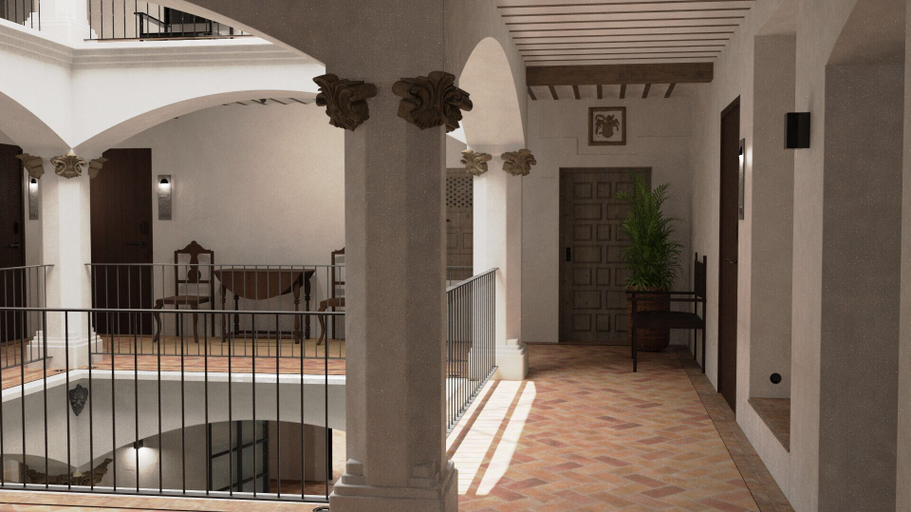 Living area 3, Hotel Boutique Casona de los Rebolledo, Granada