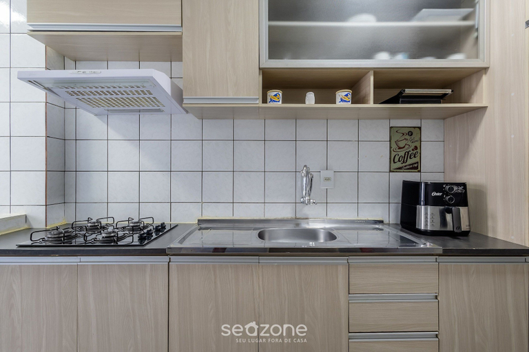 Private kitchen 3, Beautiful Oceanfront apt Next to Brahma Cet603, Balneário Arroio do Silva