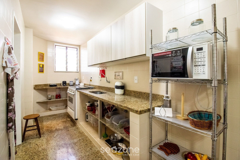 Private kitchen 4, Beautiful apt W/suite 300m From Forte Beach Bfc301, Cabo Frio