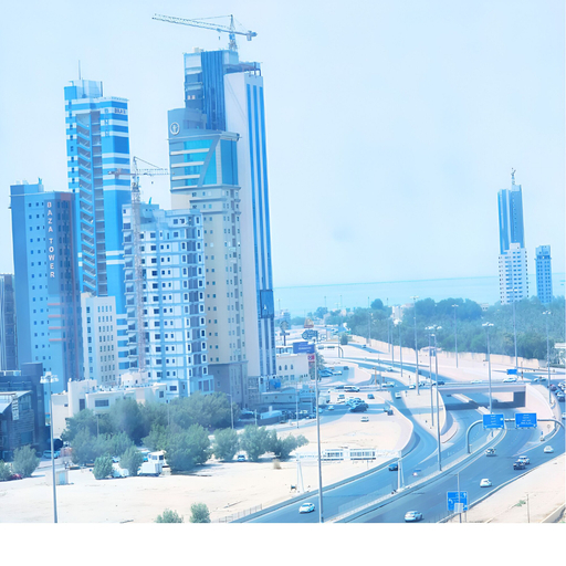 View from room 3, Bloom Hotel, Kuwait City