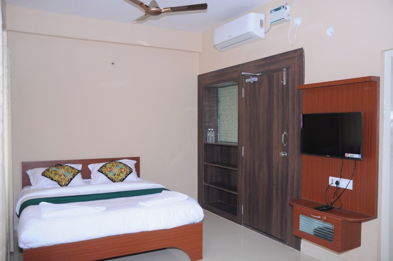 Bedroom 1, Brindavan Service Apartments, Mysore