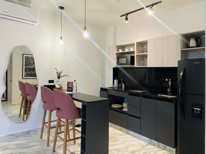 Room 3, w Modern 3BR w AC Steps From Ciudad Amurallada, Cartagena de Indias
