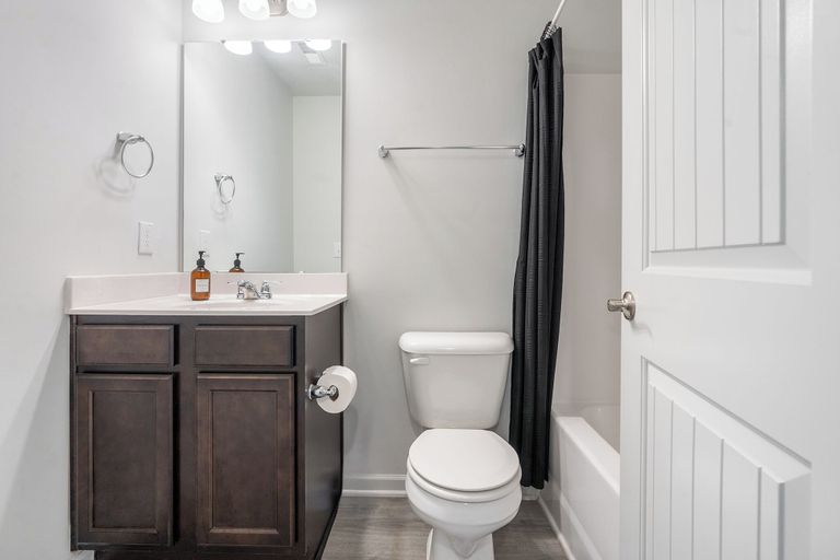 Bathroom 4, King 3BR Townhouse Mins to Cary NC State, Wake