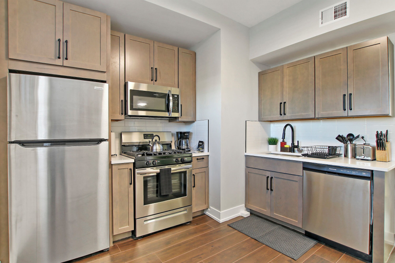 Private kitchen 4, Comfy 2BR - Sunnyside 2F, Cook