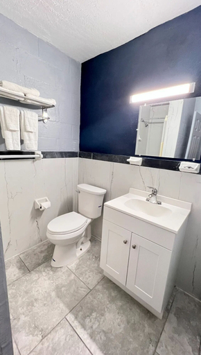 Bathroom 3, Arrowhead Motel, Burnet