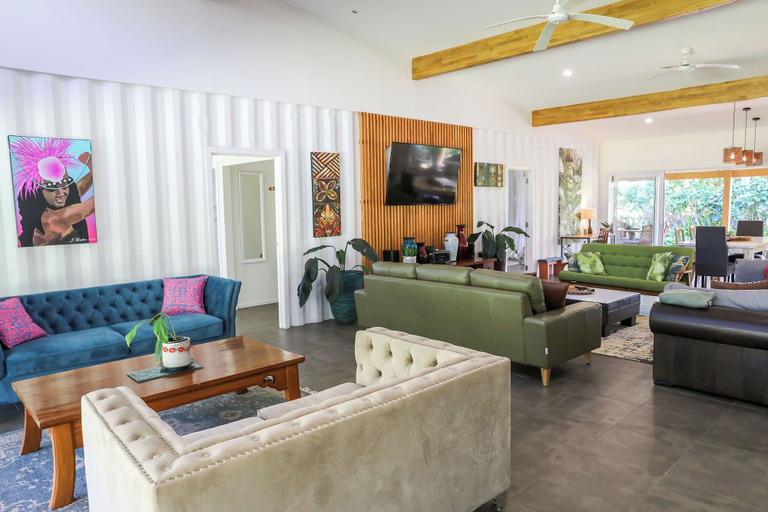 Living area 2, Amori Villa & Cabin, Rorotonga