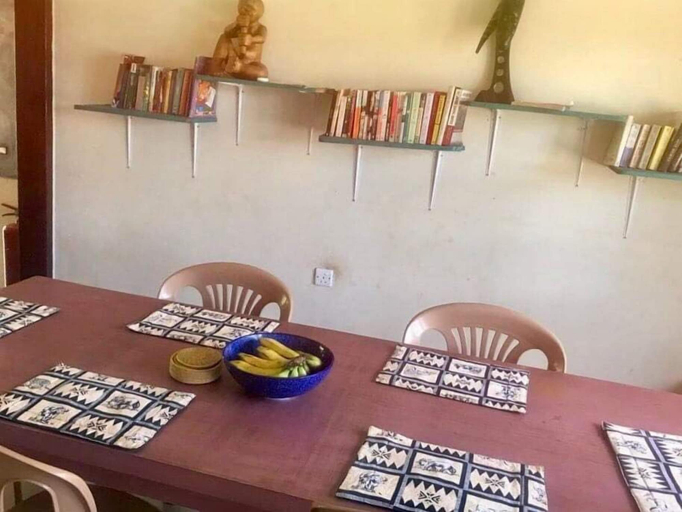 In-room dining, studio 62 guest house, Jinja