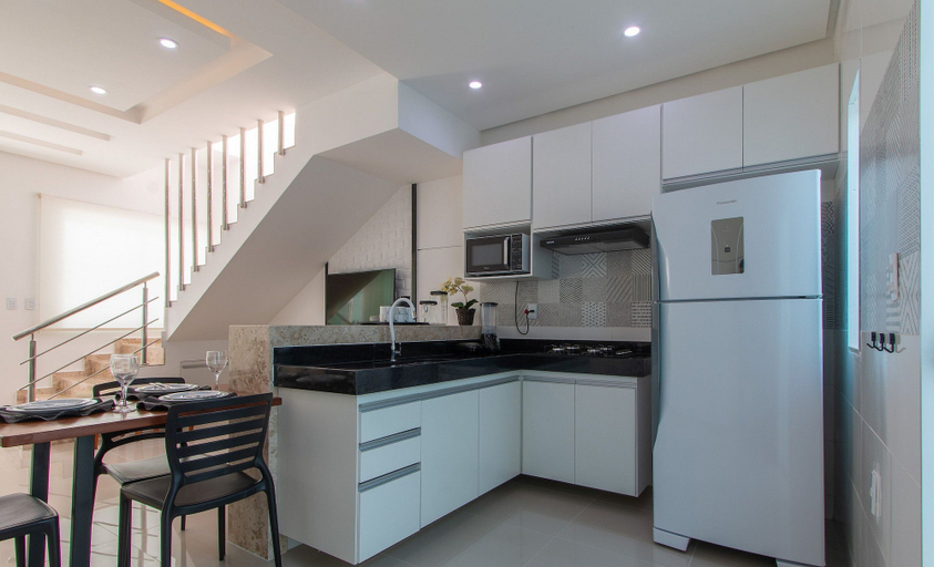 Private kitchen, Duplex 400m From Taperapuan Beach Edt0010, Porto Seguro