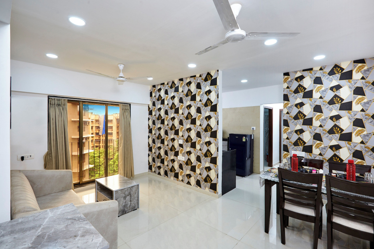 Living area 2, Astha Powai Service Apartments, Mumbai Suburban