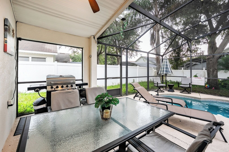 Floor plan 4, Private King BR + Pool Access Near Disney, Lake