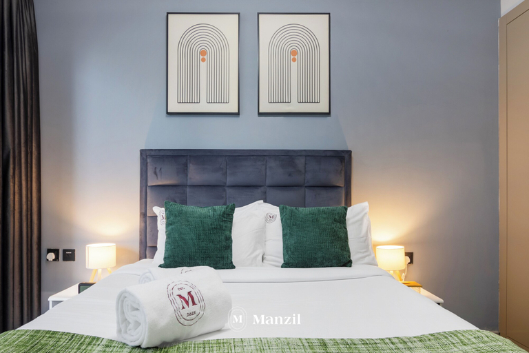 Room 2, Manzil-Stylish 1BR with Maid room in JVC, Dubai