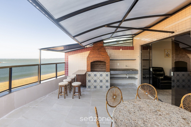 Outdoor dining 4, Penthouse With Pool and sea View - Vdi0401, Guarapari