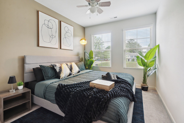 Room 2, King 3BR Townhouse Mins to Cary NC State, Wake