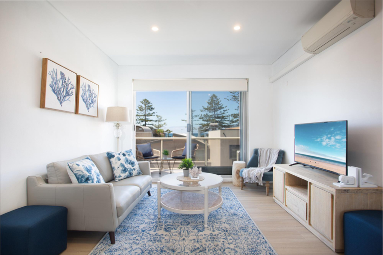 Separate living room 3, MadeComfy Trendy Apartment on Dee Why Beach, Sydney