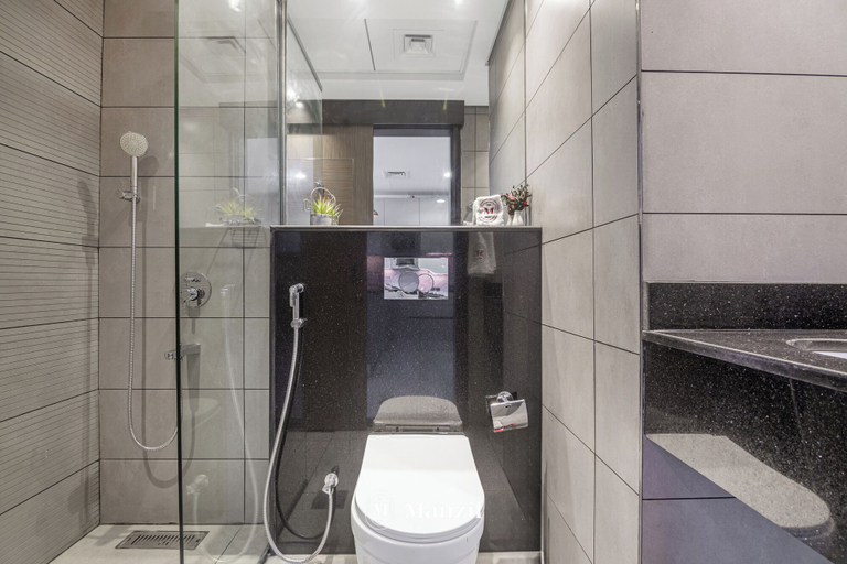 Bathroom 3, Manzil-Stylish 1BR with Maid room in JVC, Dubai