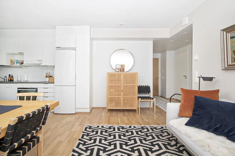 Private kitchen, Stylish Nordic 2BR Apartment with Sauna, North Savonia