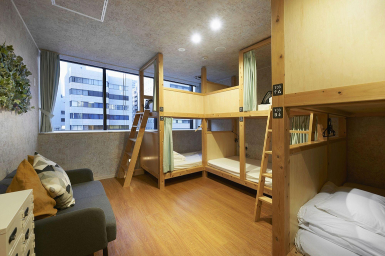 Bedroom 4, Hotel Morning Box Osaka Shinsaibashi, Osaka