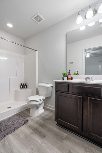 Bathroom 5, King 3BR Townhouse Mins to Cary NC State, Wake