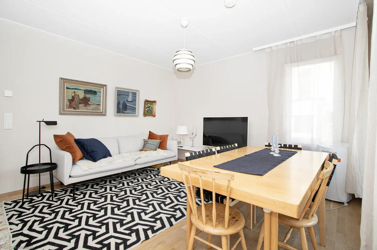 Living area 5, Stylish Nordic 2BR Apartment with Sauna, North Savonia