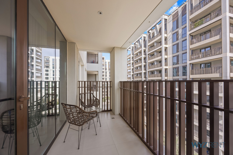 Balcony, WYZ RENT|Serene 1 BR in Surf 2-Creek Beach Access, Dubai