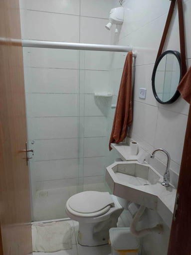 Bathroom, Apartamento kitnet K.A, União dos Palmares