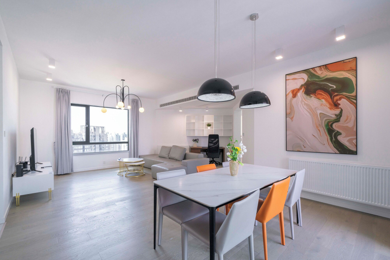 Living room 3, Tyms Elegant 4BR 2BA Apt Xujiahui Malls, Shanghai