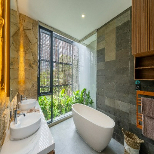 Bathroom 5, Villa Naturale, Badung