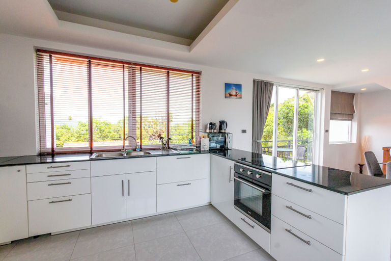 Private kitchen 5, Sea View Front&Back Pool Near Beach V240, Ko Samui