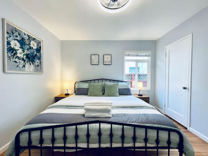 Room 3, Sanmateo Cozy Central 3b1b Home Garage Parking AC, San Mateo