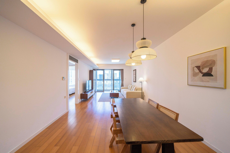 Living room 5, Tyms Elegant 2BR 1BA Apt Walk to Malls, Shanghai