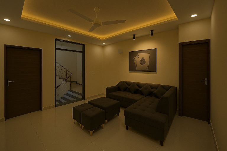 Living area, Let'stay- Vaishali Nagar Jaipur, Jaipur