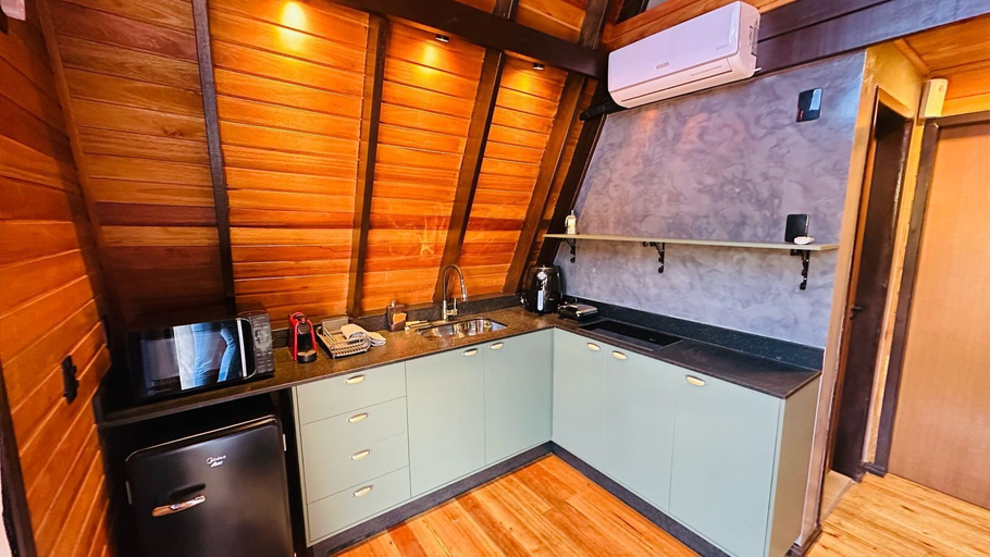 Private kitchen, Chalé Malbec- Vila Chamonix, Urubici