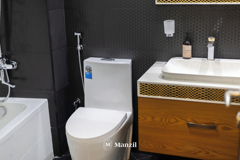 Bathroom 2, Manzil - Luxury 2BR w Pool and Burj View, Dubai