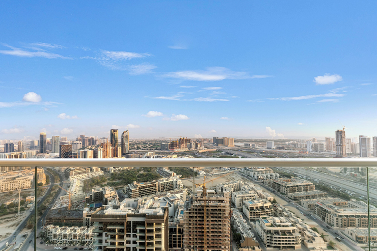 Balcony view, High-Floor Studio Ghalia JVC, Dubai